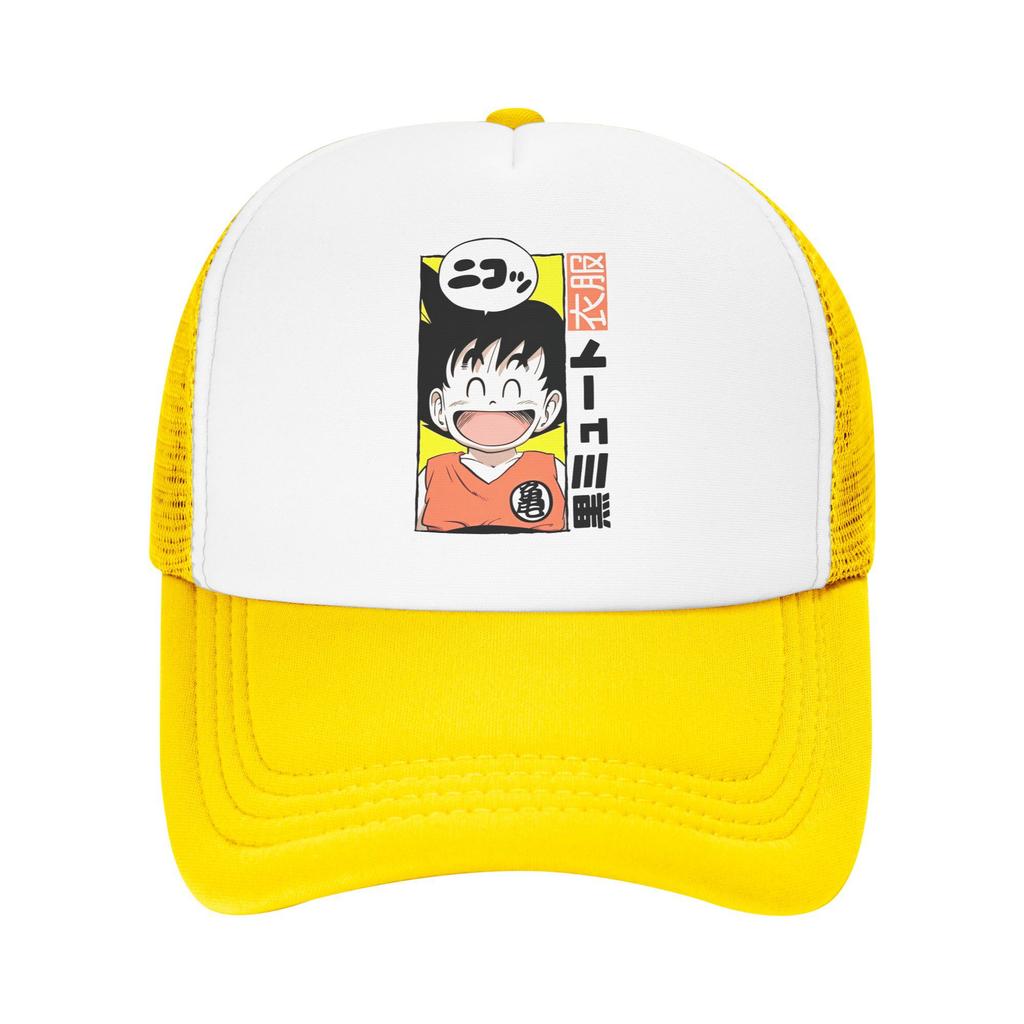 Summer Outdoor Dragon Ball DragonBall anime Mesh Caps Unisex  Adjustable Foam Trucker Hats For Casual Wear