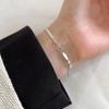 Neues 925 Reines Schlangenknochen Armband Einfacher Stil Charm Doppelreihiges Armband Geburtstagsfeier Geschenk für Frauen Exquisiter Schmuck
