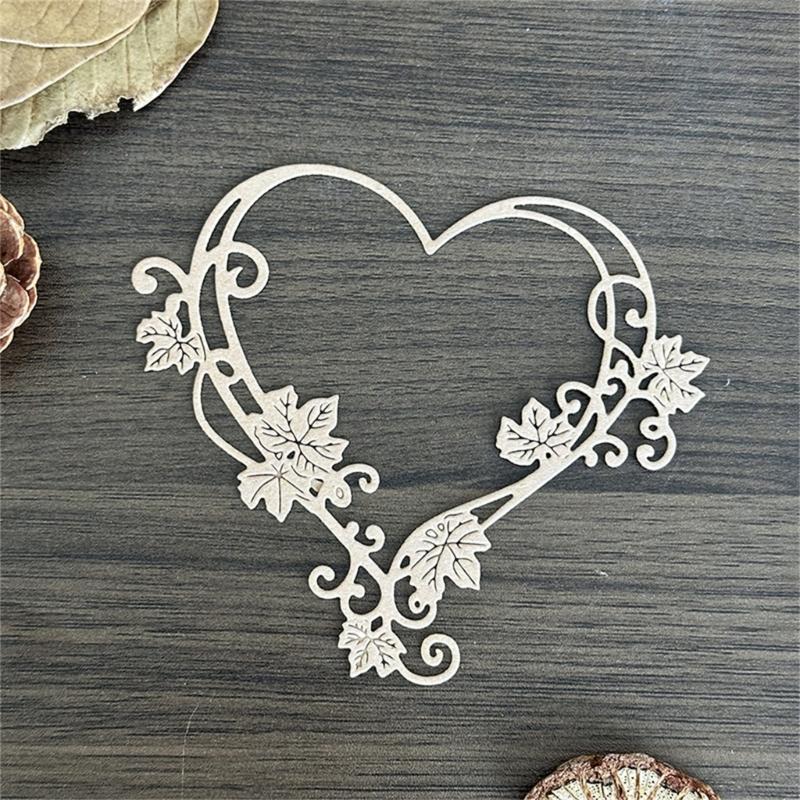 Flower Heart Carbon Steel Die Cut Embossing Cutting Dies Stencils For Card Making Scrapbooking Photo Album Memory Book