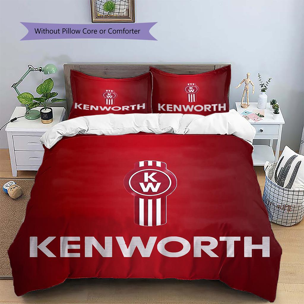 Kenworth Pattern Bedding Home Decoration Birthday Gift (1 * duvet cover + 2 * pillowcase, without core)