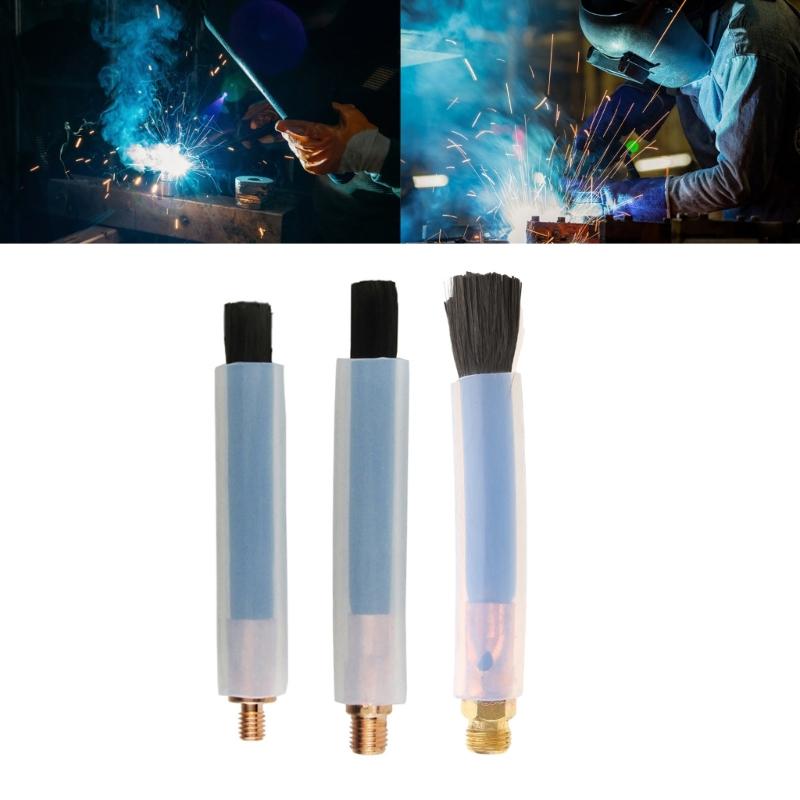Acciaio Inossidabile M6 M8 M10 Testa a Spazzola Pistola Saldatura Lucidatura Spazzola Saldatura Pulizia Strumento Spazzola Fibra di Carbonio Spazzola Saldatura