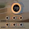 M-Modern-Digital Alarm Clock With Sunrise Sunset Light Rechargeable Simulation Colorful Atmosphere Light For Bedroom Awakening