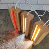 15mm 20mm Thick 15cm Long Wooden Display Base Stand for Custom 3D Photo Acrylic Blocks Led Lamps