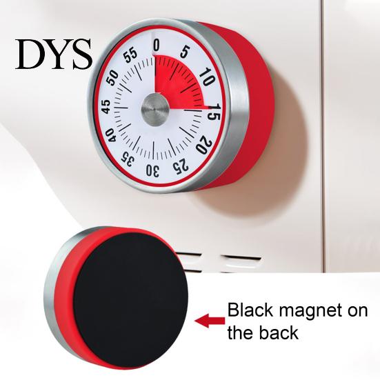 Kitchen Timer Alarm Large Dial Design Precise Timing Stainless Steel Magnet Cooking for Home