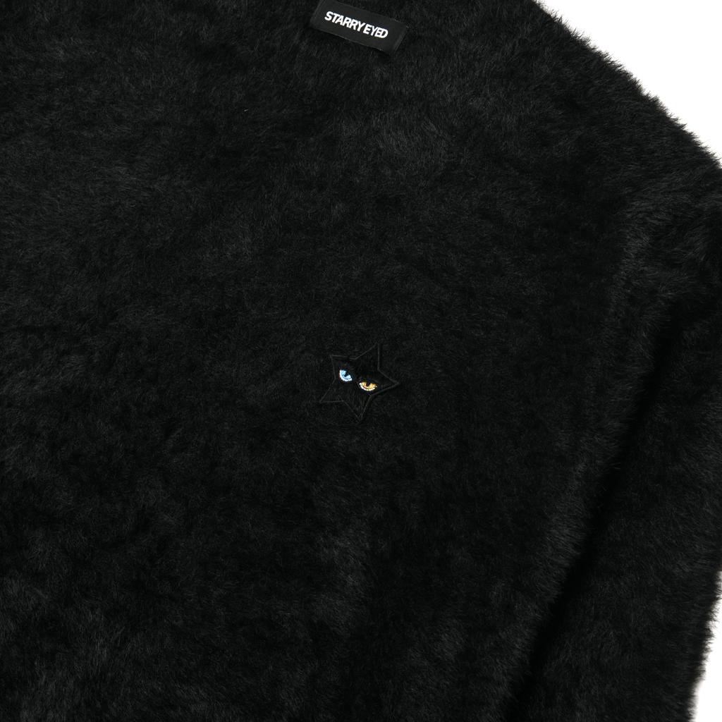 STARRYEYED Angora Fur Knit (Black)