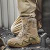 Outdoor Hiking Shoes Travel High Top Non-Slip Wear-Resistant Hiking Thick Sole Height-Enhancing Hiking Shoes Desert Combat Boots