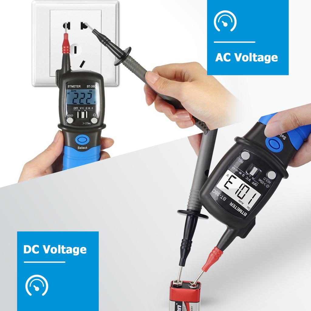 BTMETER BT-38C AC DC 600V High Voltage Tester 60M Ohm Resistance Meter with Capacitance Diode Test 6