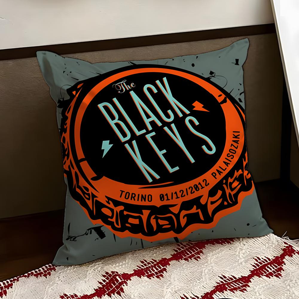 The Black Keys Band Cushion Cover Reversible Soft Durable Pillow Cover Home Car MultiScene Use for Daily Comfort