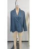 2025 Trendy European & American Women's Solid Suit Collar Shirt for Spring & Summer