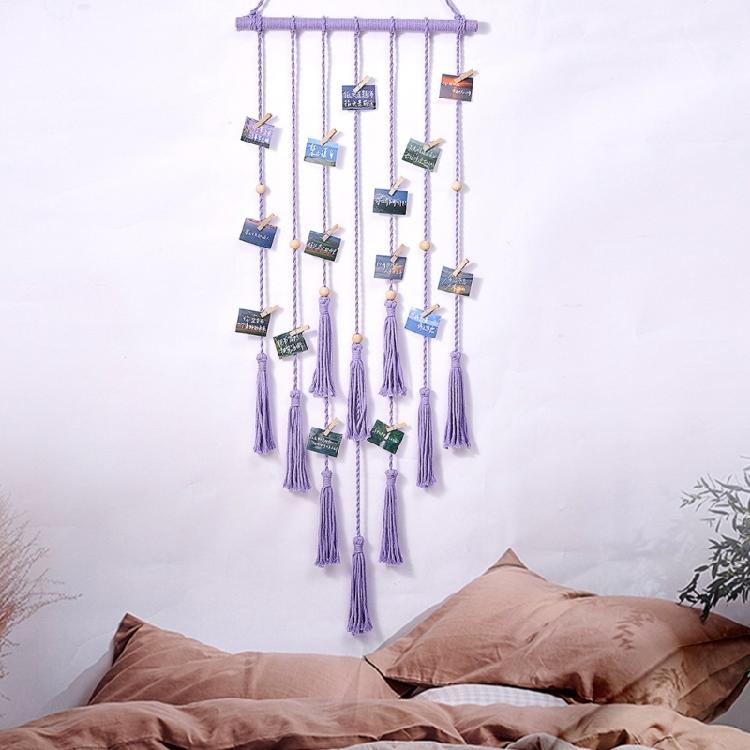 Macrames Wall Hangings Tapestrys Wall Photo Clip Home Decorations Fringes Woven Wall Decorations