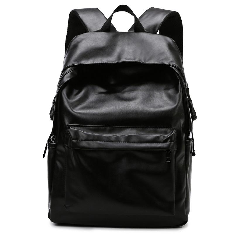 Hong Kong Style Solid Color Ins Locomotive Street Style Student Schoolbag Spring Large-capacity Backpack