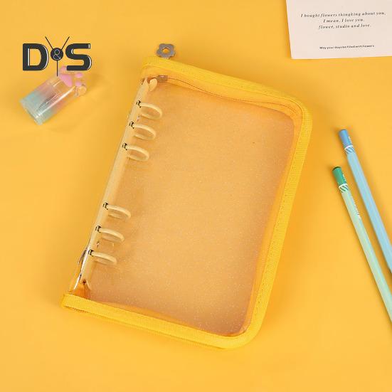 Organizer na naklejki Przezroczysty, zamykany na suwak, A5/A6, uchwyt do przechowywania naklejek, wielokrotnego użytku, album, kolekcja naklejek, książka dla dorosłych