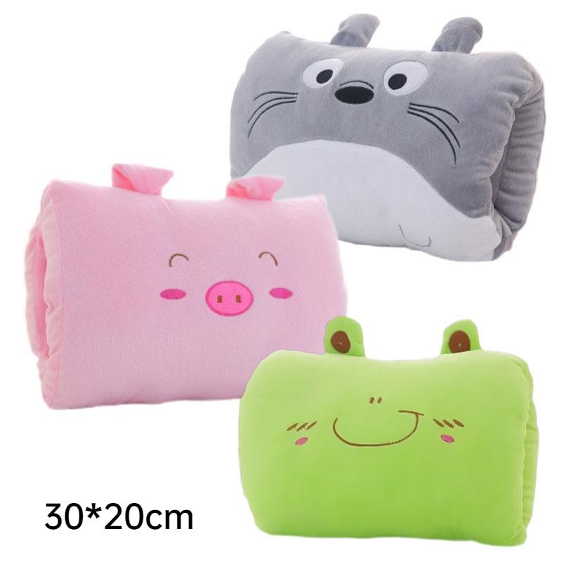 Cute Animal Hand Warmer Plush Toy Pillow, Soft Stuffed Animal Nap Pillow, Perfect Gift for Kids