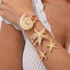 Fashion Exaggerated Starfish Conch Bracelet Bracelet Design Sense Metal Scallop Shell Open Bracelet