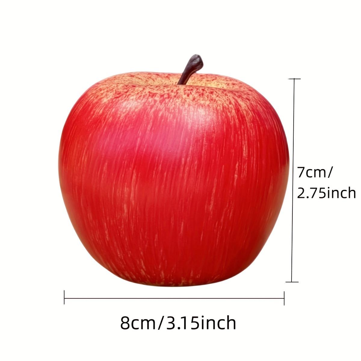 

1/6pcs Artificial Apples Decorative Life Like Fake Fruit Photo Props Kitchen Home Decor Craft Food Decor Home Party Decoration 8cm