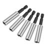 6pcs Extended Hex Driver Bit Holders 60mm Magnetic Alloy Steel Durability Socket Wrench Adapters for Automotive Repair