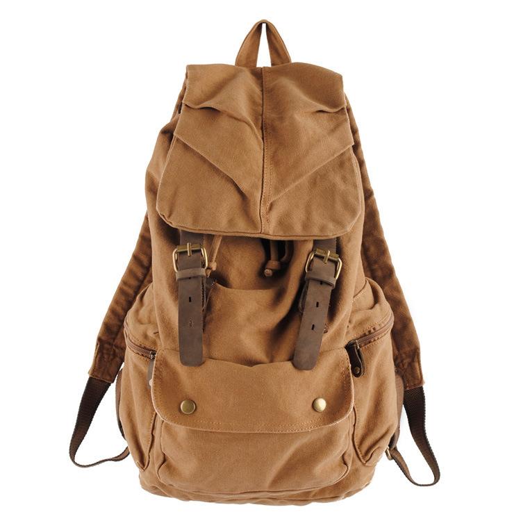 Vintage Men`s Canvas Backpack, Women`s Casual