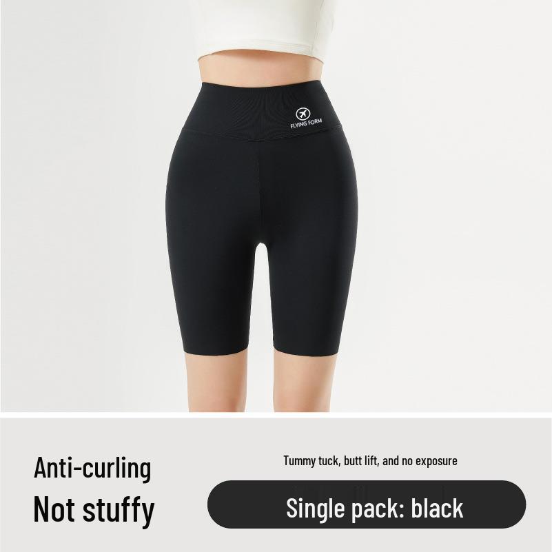 

Женские леггинсы с высокой талией Акула - Летние утягивающие брюки для йоги, Велосипедные тайтсы с эффектом лифтинга ягодиц, Большой размер Plus Size [60-80 kg] чёрный