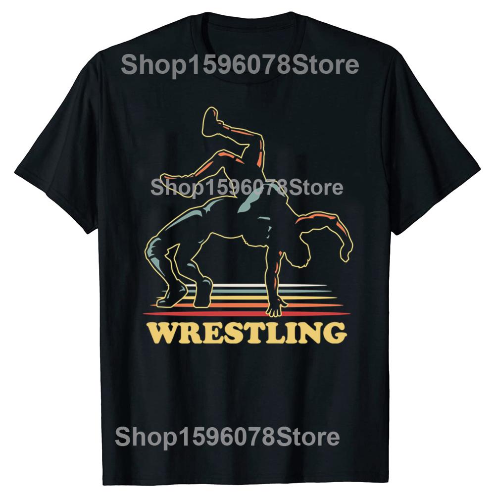 Funny Wrestling Sports Graphic Tshirts Men Womens Fashion Casual Tshirt 100 Cotton Loose Oversized T Shirt Summer
