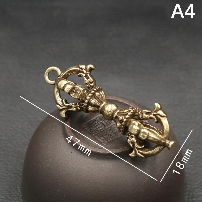 

Кулон ручной работы Винтажный Массивный Религиозный Пестик Молитвенные Подвески Непал Тибетский Ручная работа Буддийский Ваджра Пестик Медные Поделки 47*18mm