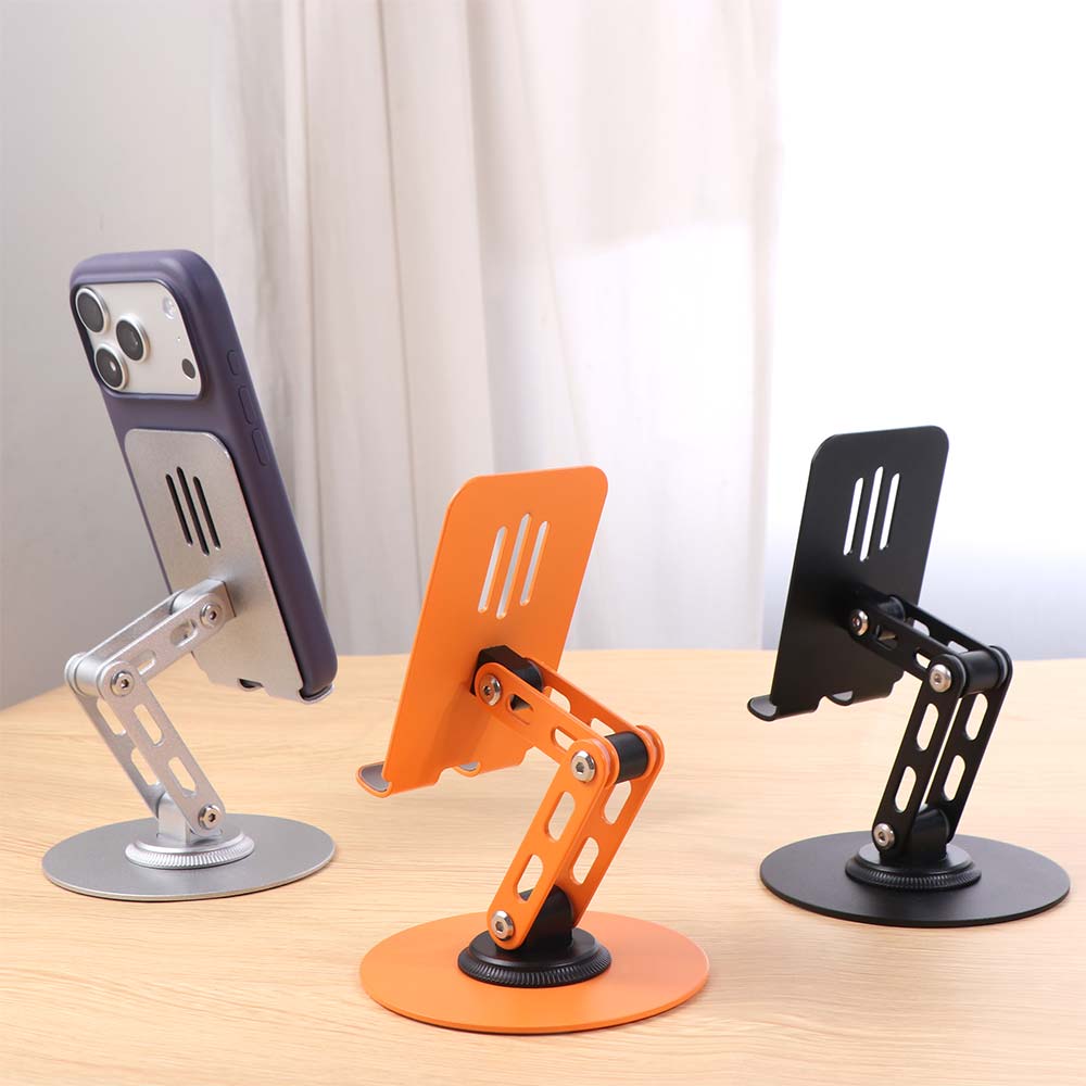 Folding Mobile Phone Holder Stand 360 ° Rotating Table Cell Phone Stand  Mobile Phone