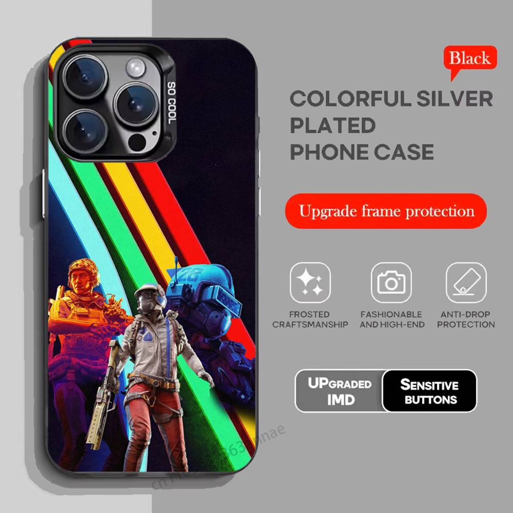 HEISSES SPIEL A-ARC Raiders Handyhülle Für iPhone 17,16,15,14,13,12,11,Pro,Max,Plus,Mini,X,XS,XR,8,S,SE Weiche Schwarze Hülle