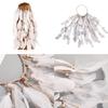White Feather Hairband Ethnic Headbands Festival Wedding Hair Hoop for Girl