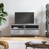 TV Cabinet Concrete Grey 100 x 34.5 x 44.5 cm Particleboard