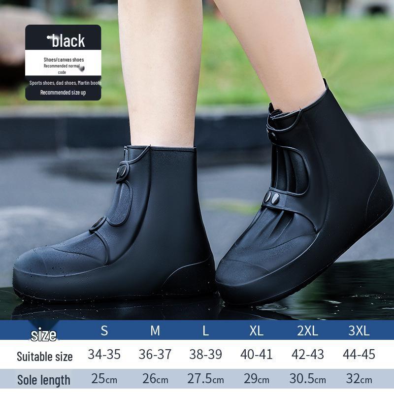 Anti-Slip Waterproof Silicone Shoe Covers for Adults & Children - Wear-Resistant Rain Boots