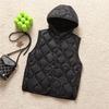 Vestă matlasată ușoară pentru femei, croială slim fit - Îmbrăcăminte exterioară trendy în stil retro