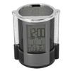 Electronic Clock Pen Holder Multifunctional Colorful Lighting Design Desk Clock Calendar Mesh Stationery Organizer