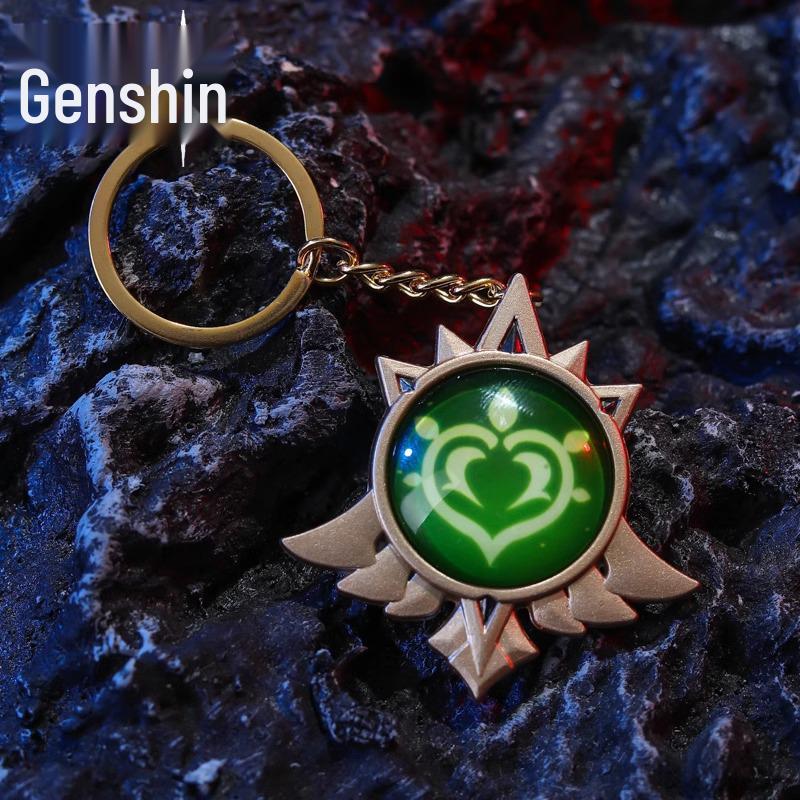 Luminous Genshin Impact Anime Keychain & Backpack Accessories - Creative Gifts for Girls & Best Friends