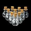 10Pcs Small Glass Bottles With Cork Stoppers Diy Decoration Mini Glass Vials Cork Message Glass Vial Wishing Bottles