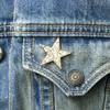 Sparkling Star/Pin Brooch/Star/Label Pin/KS34001 (Silver Color)