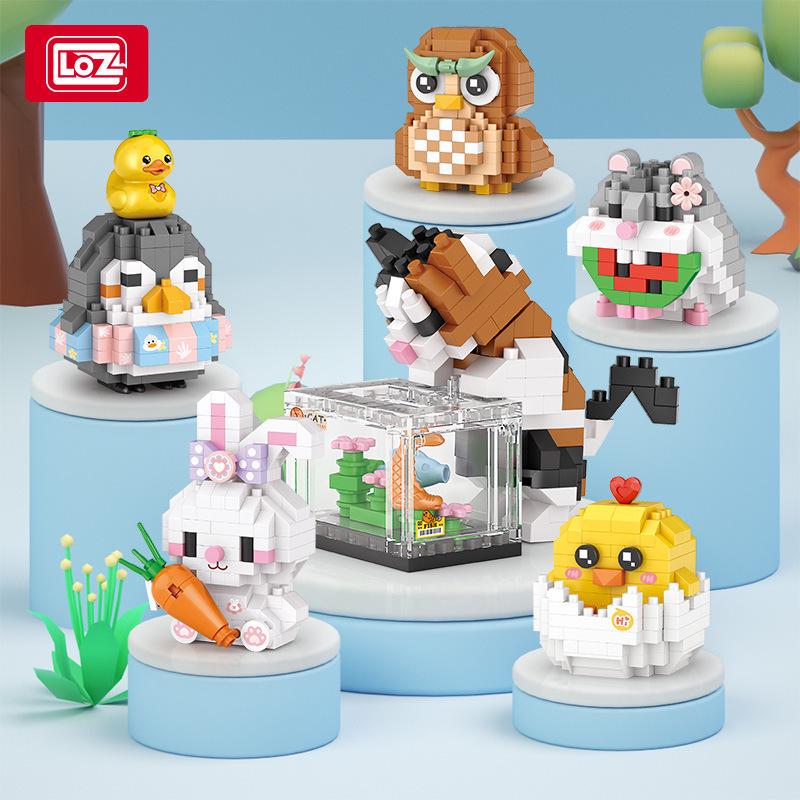 

LOZ Lizhi 8608 Cute Animal Building Blocks Toy for Children - Mini Figure Assembly Gift 8610 Rabbit