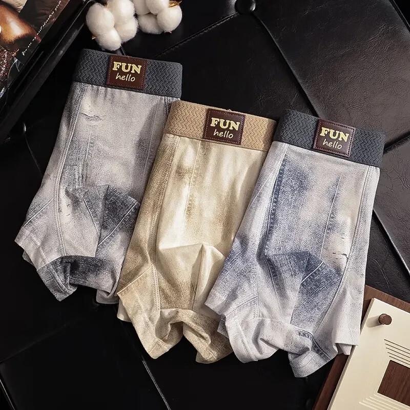 FitonTon Men's Antibacterial Cotton Boxer Briefs