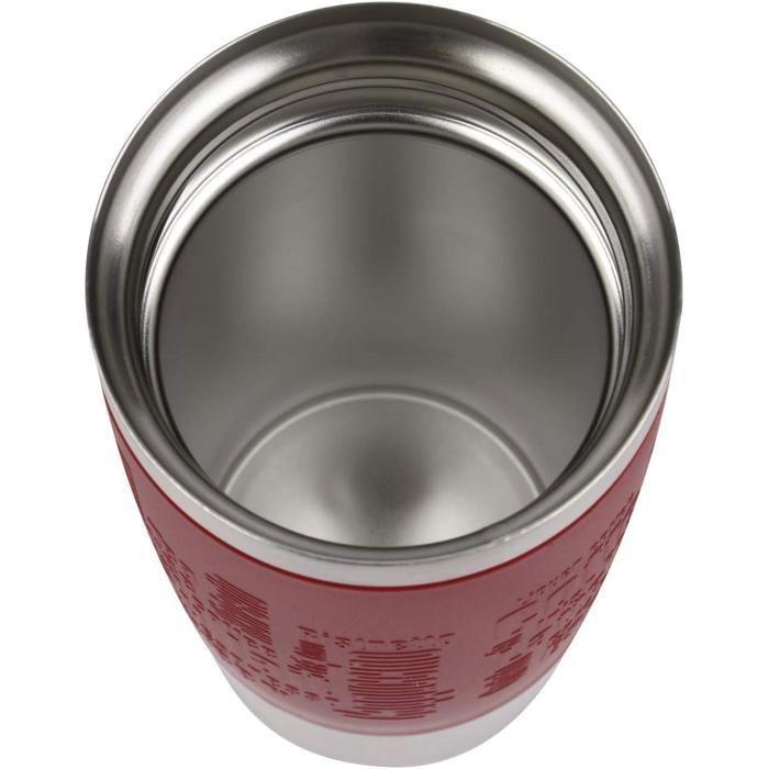 Mug isotherme - IBILI - 799904R - 400 ml - Rouge - Inox et plastique sans BPA
