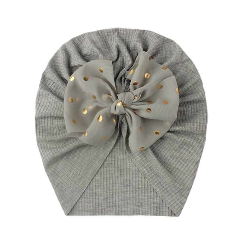 Newborn Infant Baby Turban Toddler Kids Boy Girl Cotton Blends Hat Lovely Soft Cute Bow Knot Beanies Baby Gifts