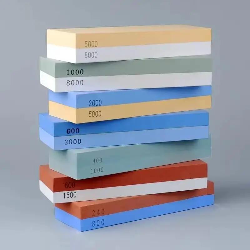 Sharpening Stone Knife Sharpener Professional Whetstone Dual Side Set Grinding Shapner Water Wetstone Kitchen Accessories Tools