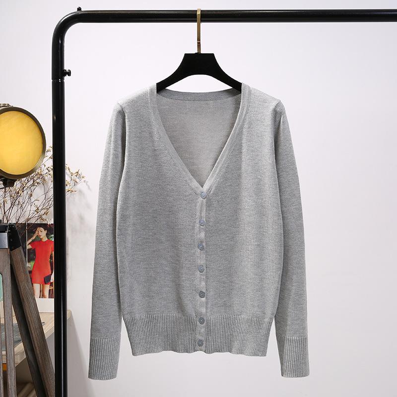 Damen Strickjacke - Leicht, Langarm, Kurzer Stil für Frühling und Herbst