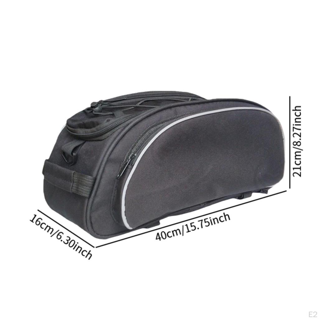 Bike Rack Bag Bicycle Trunk Rear Seat Pack for Commuting Shopping Travel