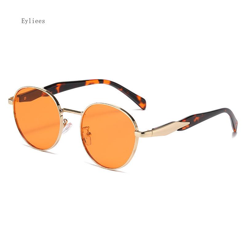 

Ins Vintage Round Punk Sunglasses Women Fashion Gradient Shades Eyeglasses Men Trending Metal Sun Glasses UV400