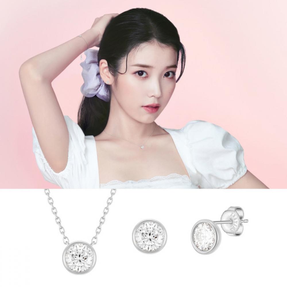

JESTINA [IU PICK] WHITEMOND комплект колье+серьги (SET-J0-0327)
