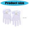 Kids Bowknot Lace Gloves for DressingUp Perfect for Dance Recitals Parties and Theme Event Festival Celebration Handwear