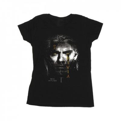 Netflix Womens/Ladies The Witcher Geralt Glowing Eyes Cotton T-Shirt