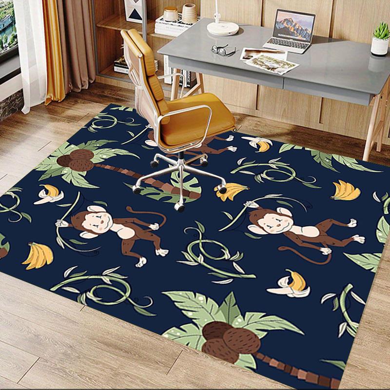 1PC Monkey Banana Extra Large Non-Slip Floor Carpet, Office, Family, Bedroom, Studio - Large Area Rug Indoor Rugs, Vibrant Colors-W267