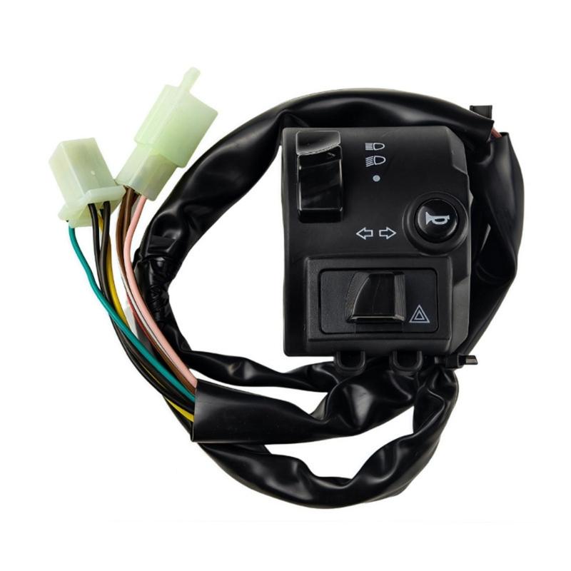 General Motorcycle Handlebar Switchs Assembly Strong Plastic Construction Easy Installation for MT15 and Suitable Models