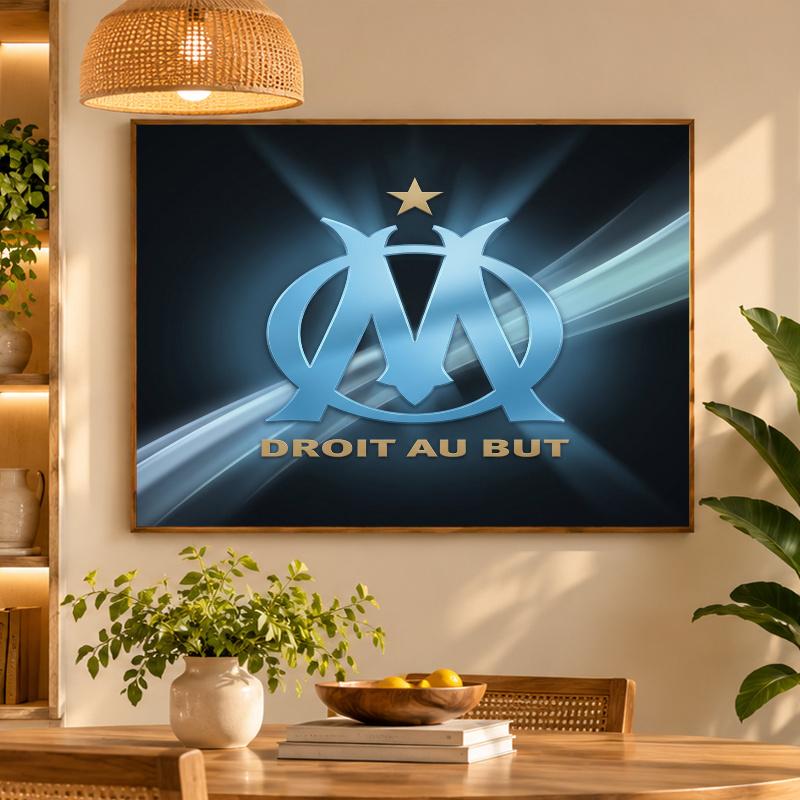 5D Diamond Painting Olympique Lyonnais FC DIY Full Drill Diamond Art Kit Home Decoration