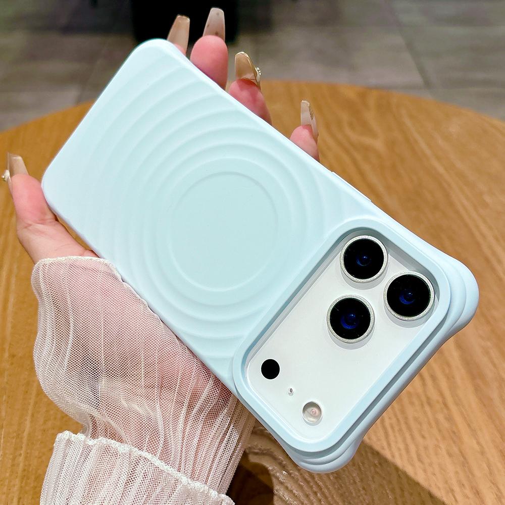 Thicken Corner Genuine Liquid Silicone Magnetic Phone Case for iPhone 17 16 15 14 13 Pro Max Air Magsafe Charging Soft Cover