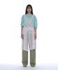 Partimento Woman Floral Pleated Sheer Midi Dress_White